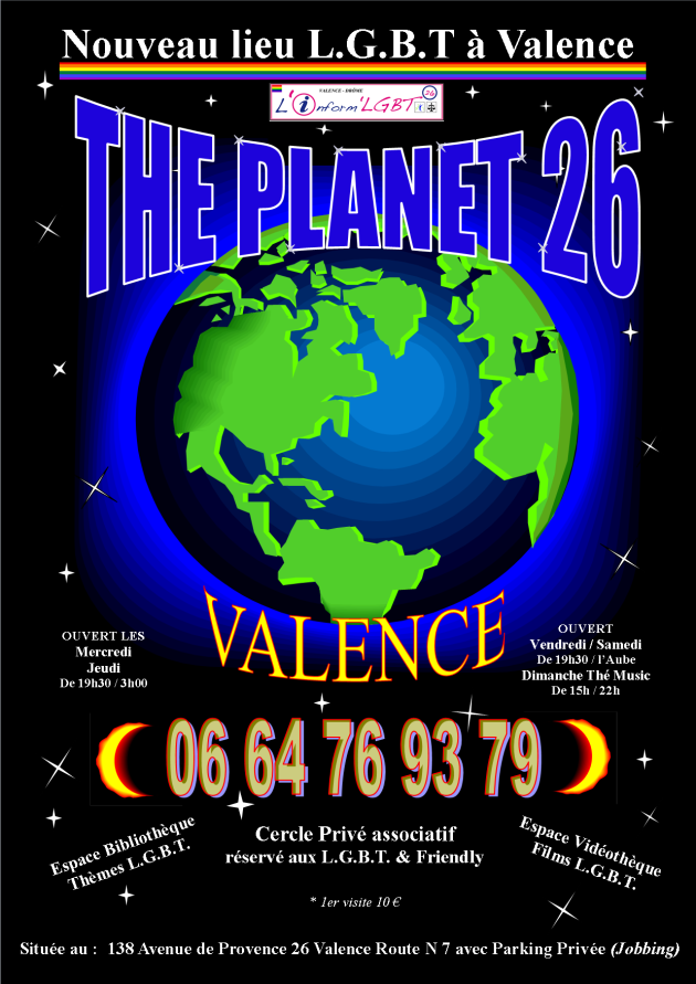 le planet 26 valence lieu lgbt hétéroclite