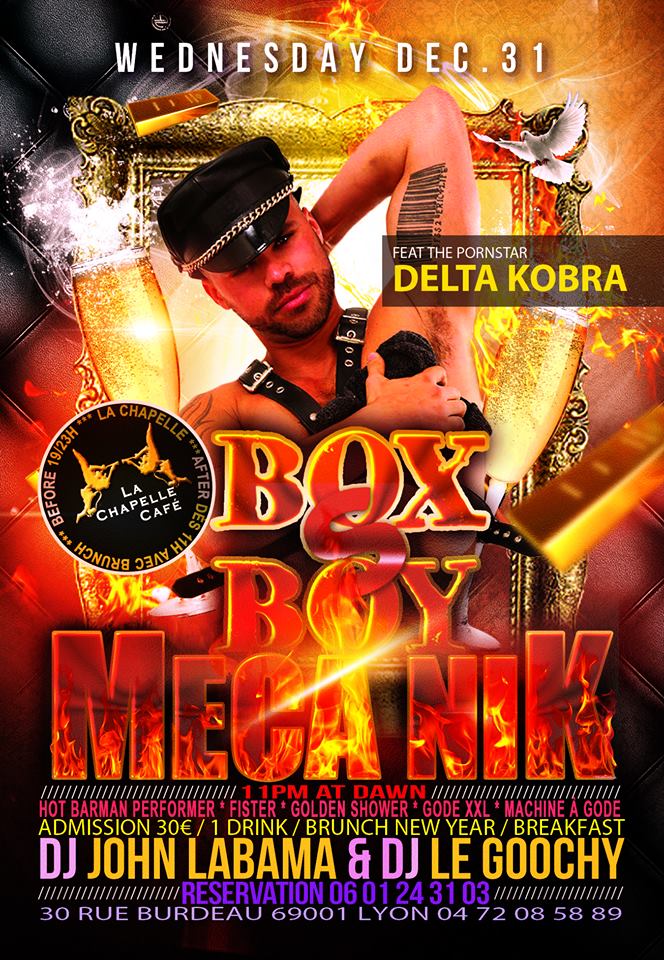 MECA NIK box boys sex-club gay lyon jeudi 31 decembre 2014 delta kobra