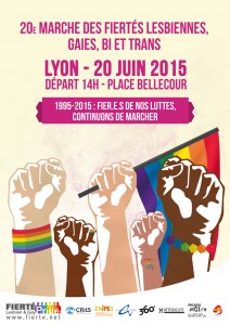 Marche des fiertés LGBT mot d'ordre 2015 Lyon