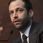 epa04603789 Director of dance and ballet at the Paris Opera, Benjamin Millepied, attends a news conference presenting the 2015-2016 season of the national opera of Paris, held at the Opera Bastille in Paris, France, 04 February 2015. EPA/IAN LANGSDON (MaxPPP TagID: epalive533734.jpg) [Photo via MaxPPP]