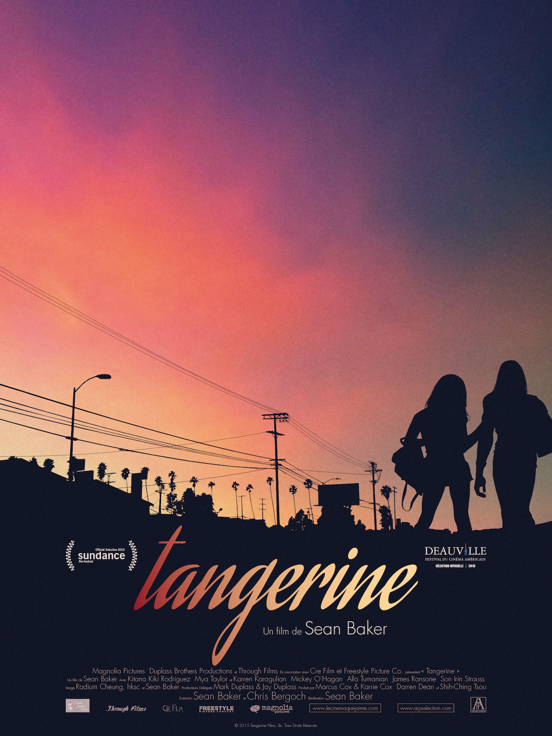 projection Tangerine affiche