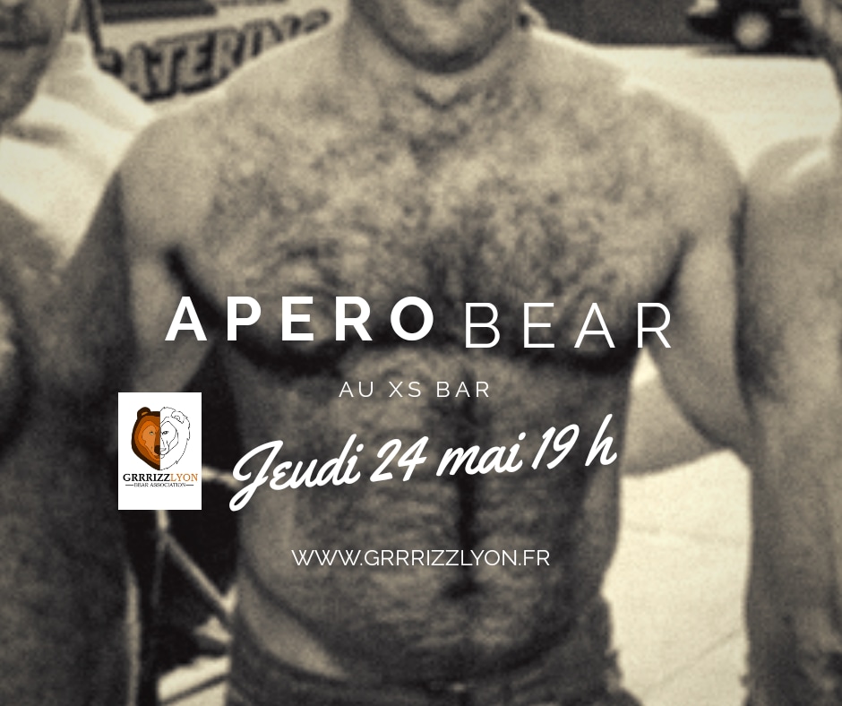Apéro Bear jeudi 24 mai grrrizzlyon bear association centre lgbti de lyon