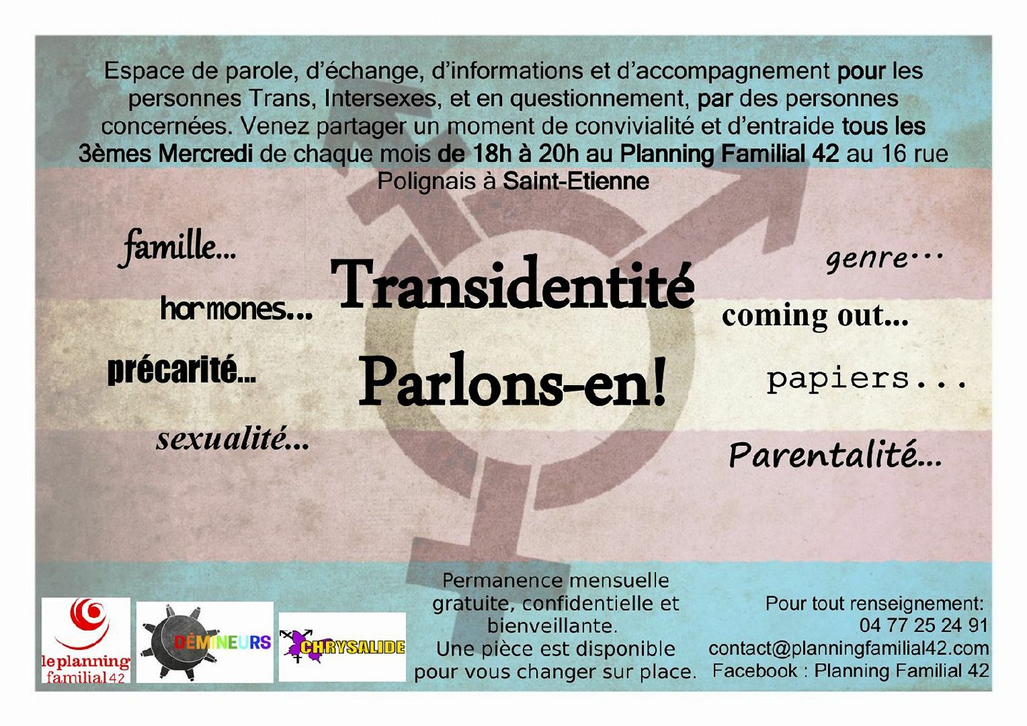 permanence trans saint etienne troisième mercredi du mois planning familial de la loire