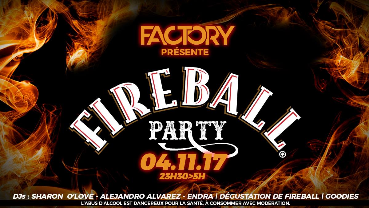 factory club lyon fireball party samedi 4 novembre 2017 sharon o'love alejandro alvarez endra