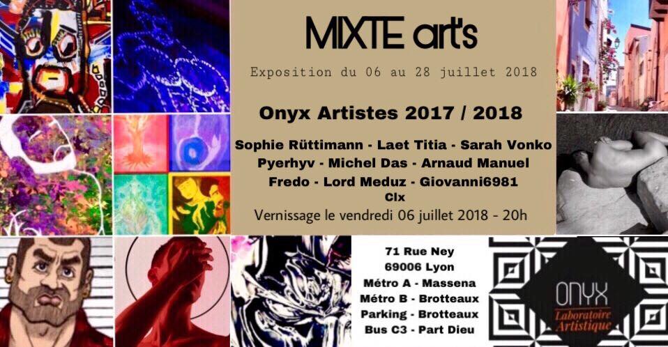 L'exposition Mixte art’s Onyx association Hétéroclite 2018