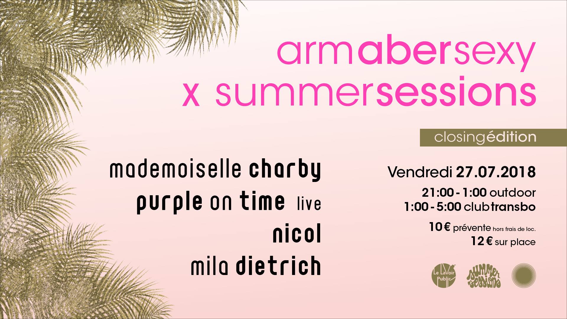 arm aber sexy summer sessions mademoiselle charby vendredi 27 juillet