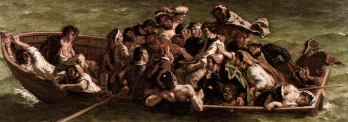 Le Naufrage de Don Juan la barque de don juan Delacroix don giovanni