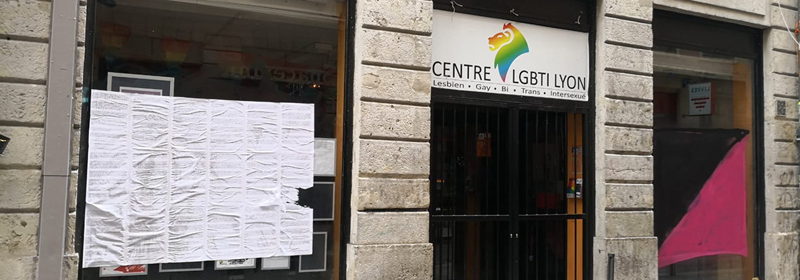 A partir du 15 avril 2022, des volontaires du centre LGBTI+ de Lyon proposeront à Villeurbanne des permanences d’accueil, d’écoute et d’orientation.